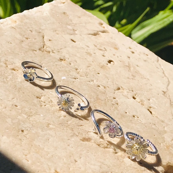 LAST SET❗️Silver Spring Boho Jewelry Ring Stack - Picture 2 of 8